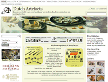 Tablet Screenshot of dutchartefacts.nl